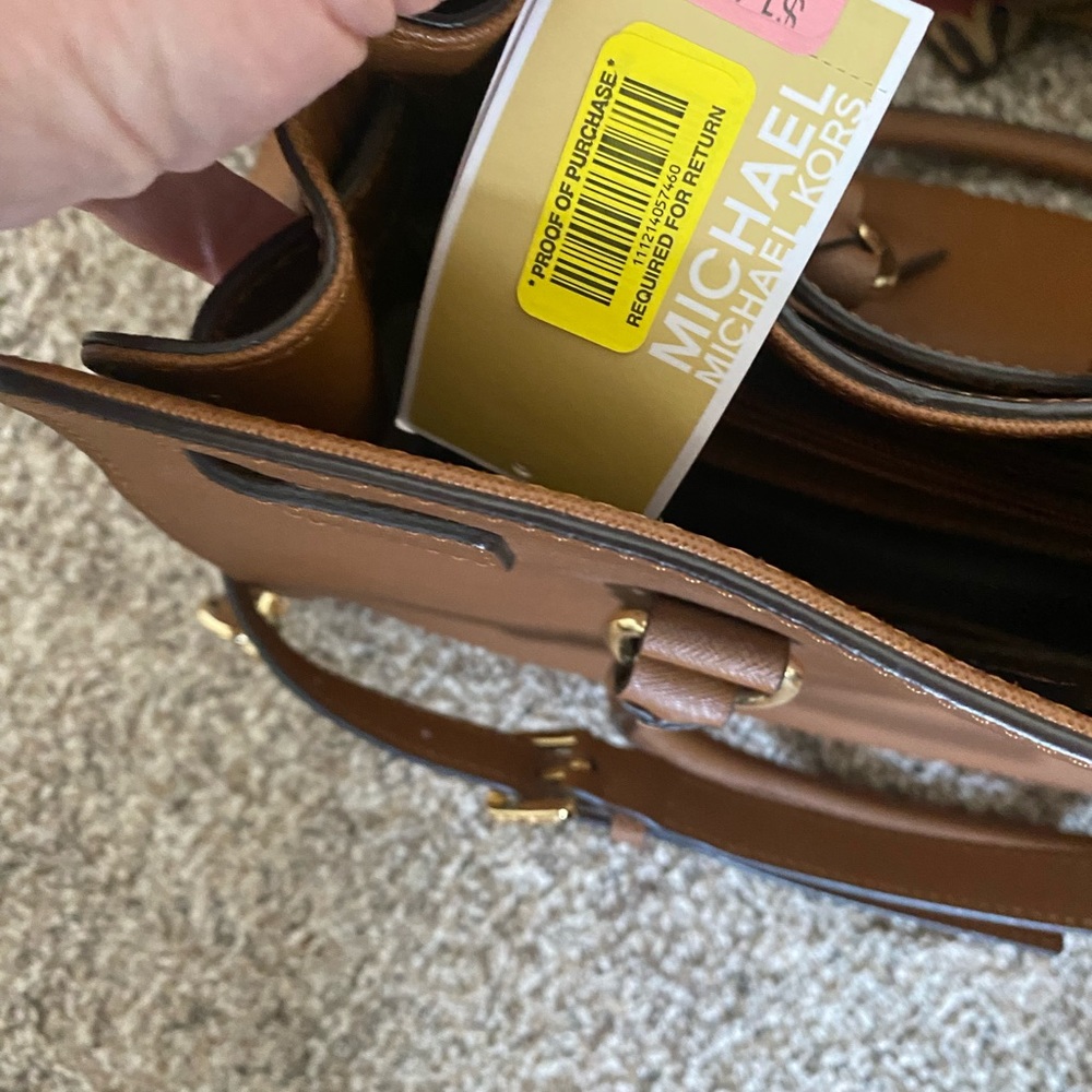 Michael Kors Large Hamilton bag NWT luggage color - Picture 4 of 6